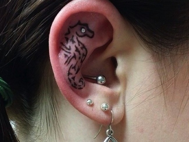 ear tattoo