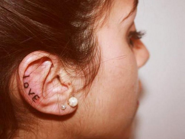 ear tattoo