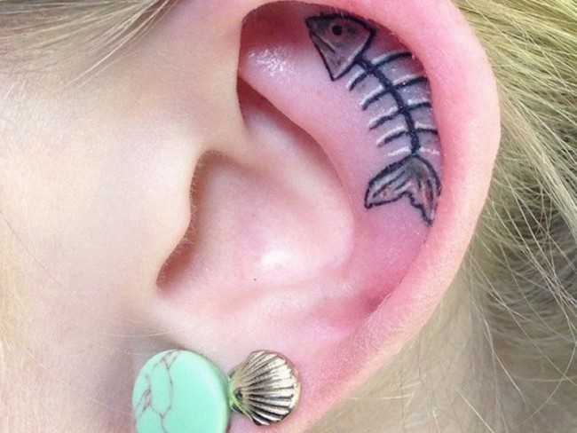 ear tattoo