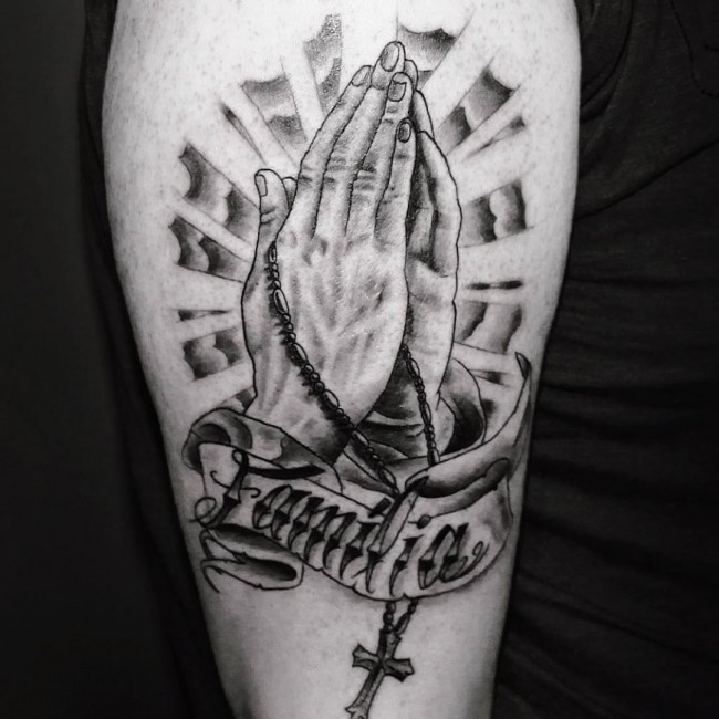 Praying Hands Tattoo 