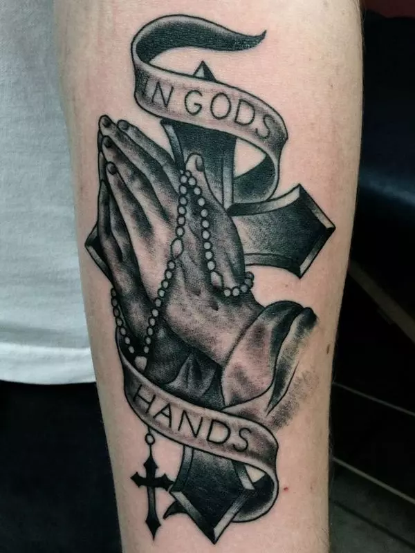 65 Images Of Praying Hands Tattoos Way To God