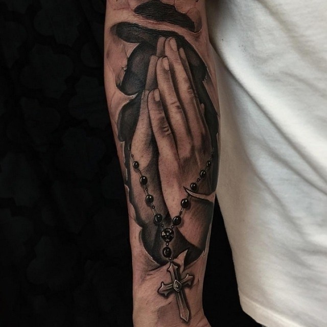 Praying Hands Tattoo 