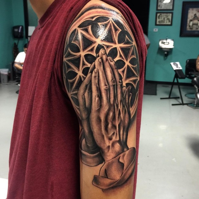 Praying Hands Tattoo 