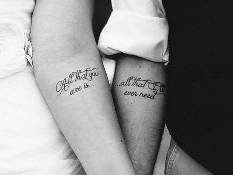 10. "Tattooed Together: 1+ Creative Matching Relationship Tattoo Designs" - wide 6