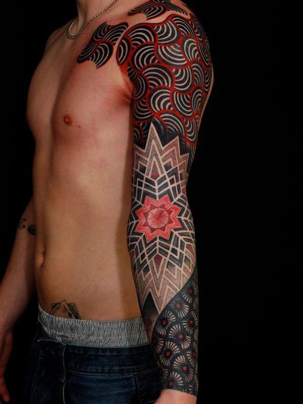 sacred geometry tattoo color