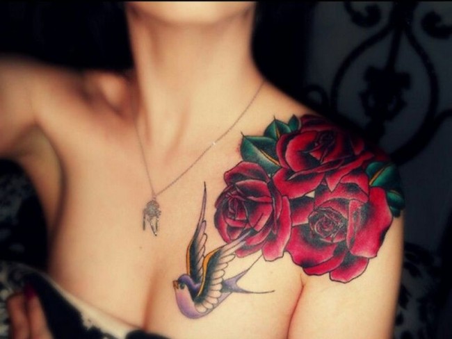 Shoulder tattoos for girls