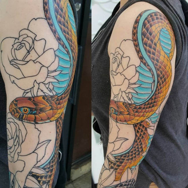 snake tattoo (2)