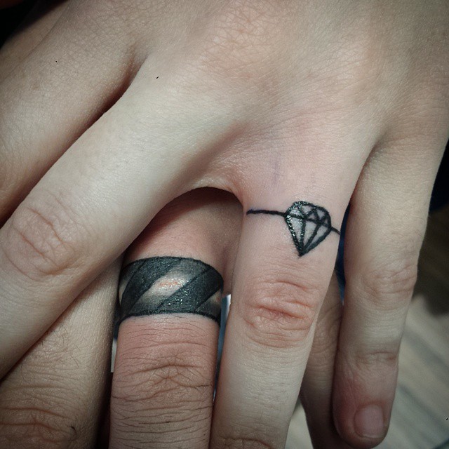 Forget the Metal—These Ring Finger Tattoos Will Stay With You Forever |  Delicate tattoos for women, Finger tattoo for women, Wedding finger tattoos