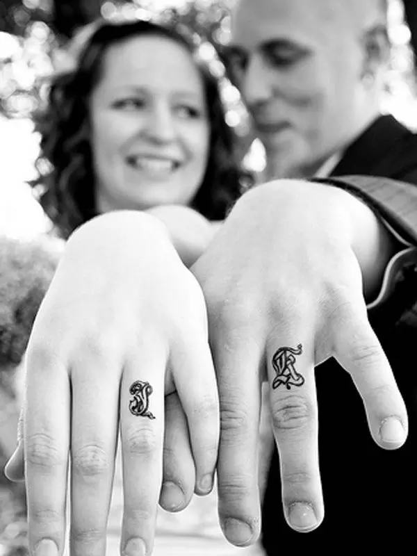 Tribal wedding hot sale ring tattoos