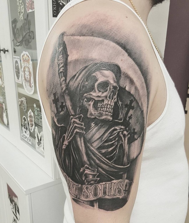 death grim reaper tattoo designs