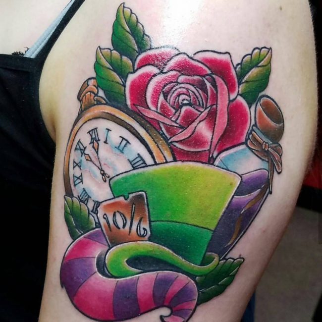 105+ Fairy Alice in Wonderland Tattoo - Designs & Ideas 2019