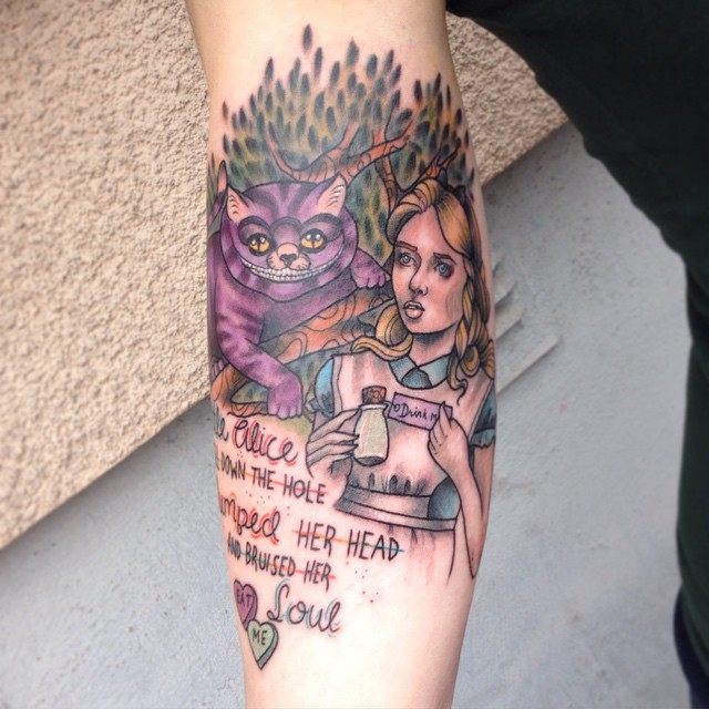 Alice in wonderland tattoos