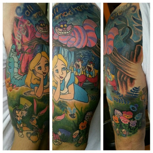 Alice in wonderland tattoos