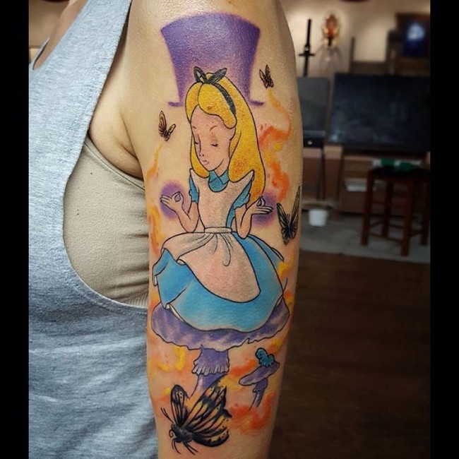 Alice in wonderland tattoos (4)