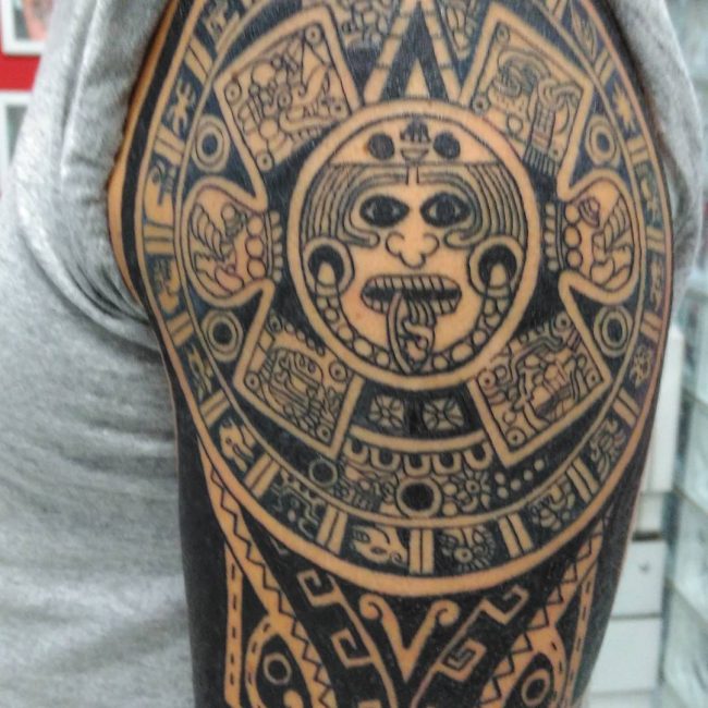 100+ Best Aztec Tattoo Designs - [Ideas & Meanings in 2019]