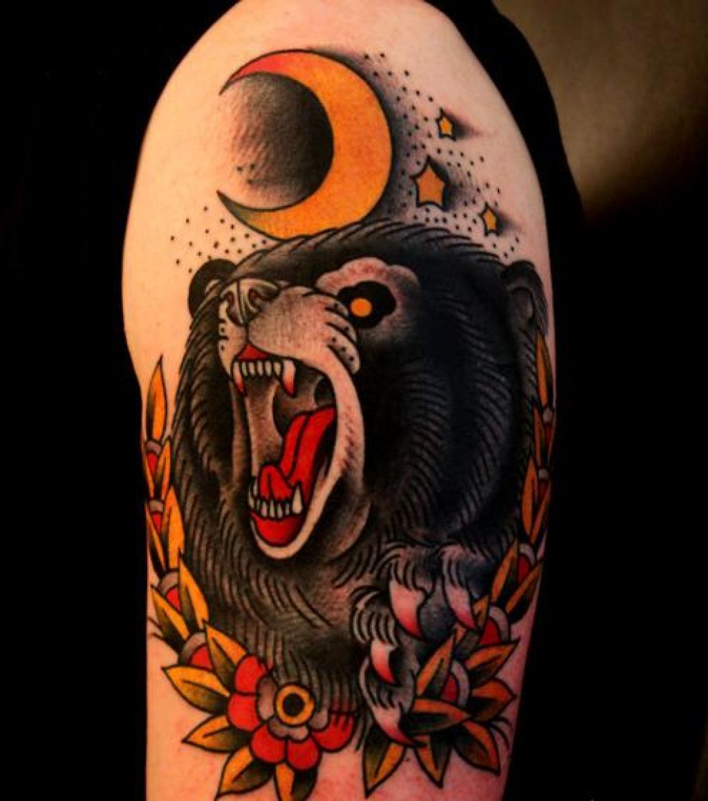 85+ Rough Bear Tattoo Designs & Meanings Feel The Wild Nature (2019)