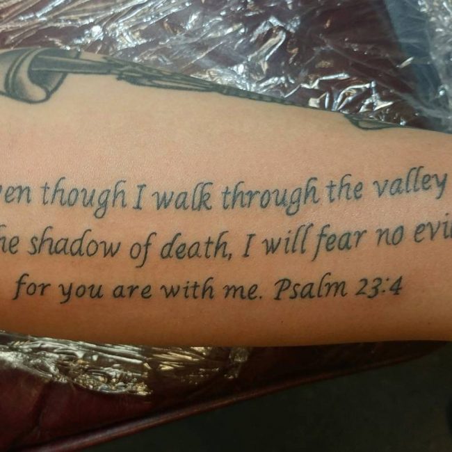 20 Meaningful Bible Verse Psalm 234 Tattoo and Design Ideas   EntertainmentMesh