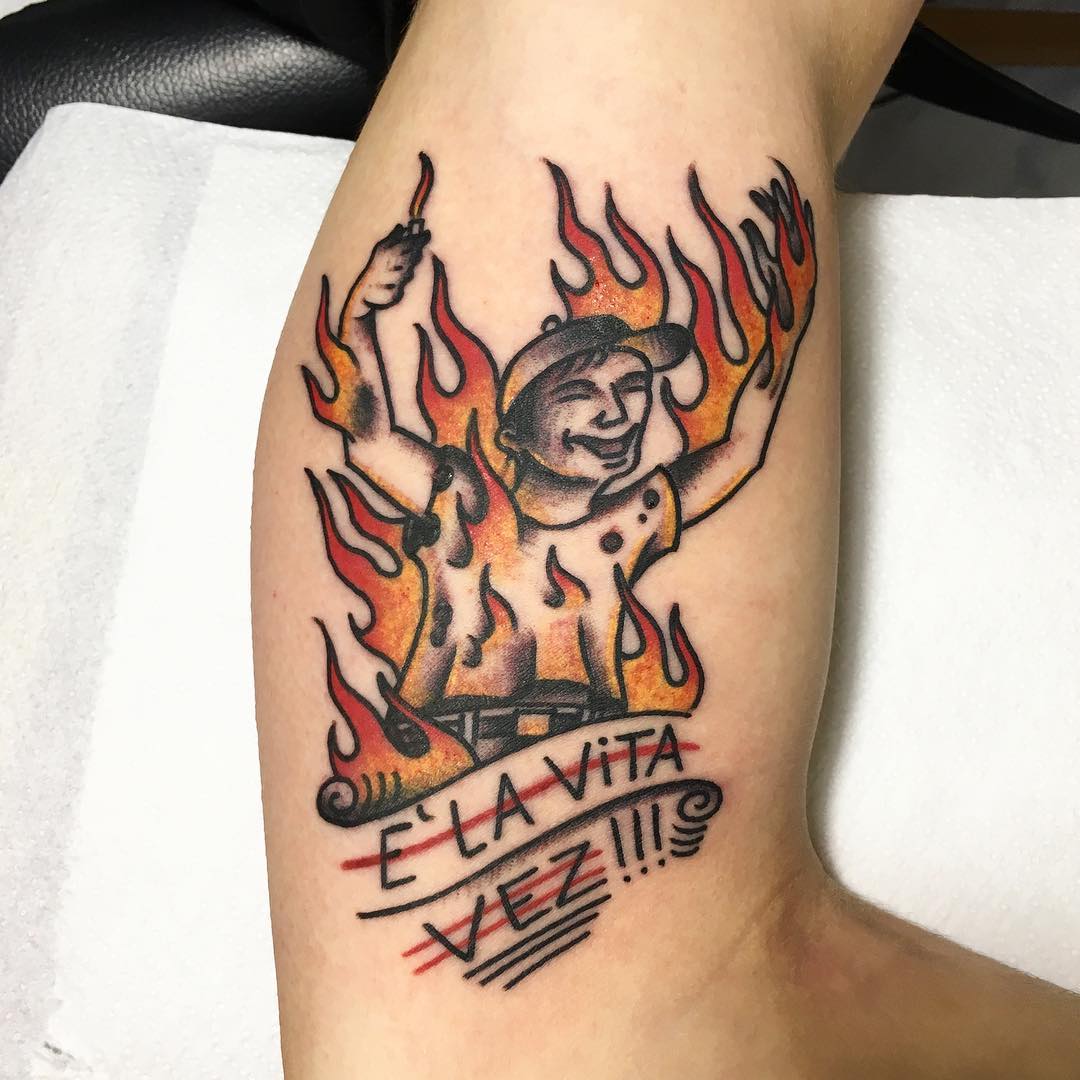 Flame Tattoos.