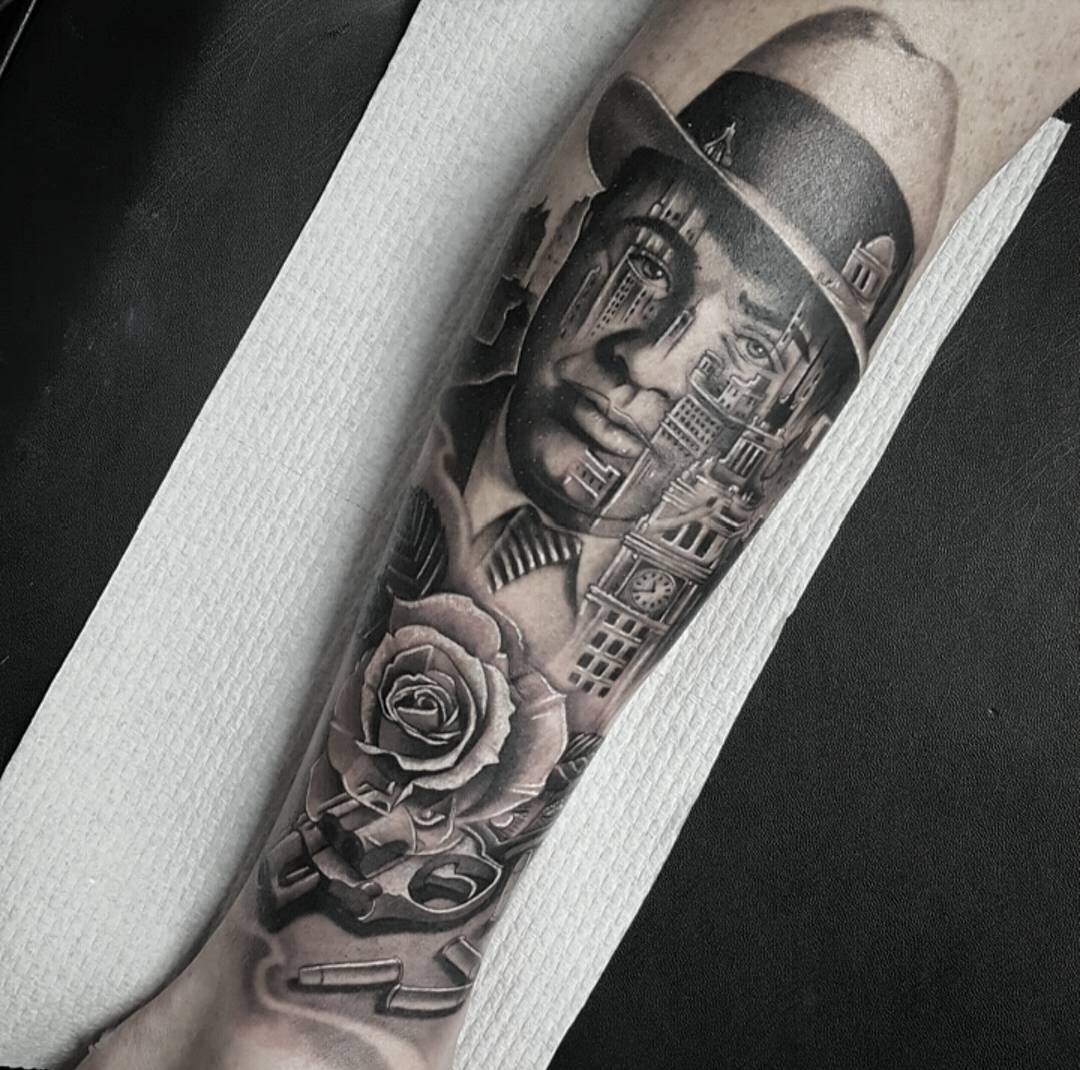 Gangsta angel, done by me @sloan_purple at Eel ink Tattoo studio. Porto  heli Greece. : r/tattoo