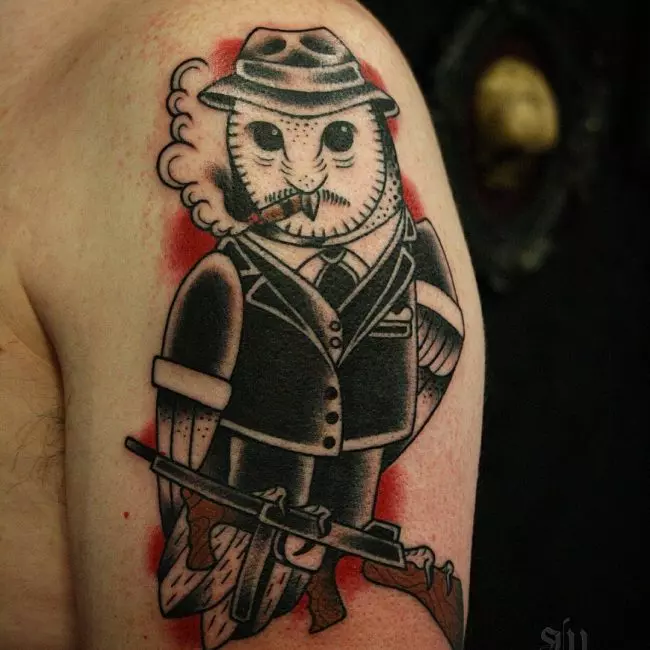 gangster tattoo