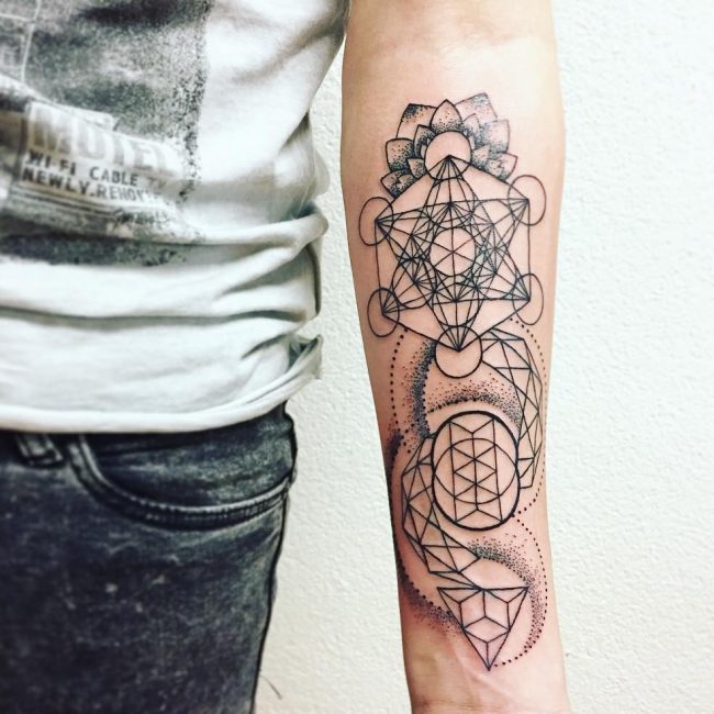 space tattoo half sleeve designs