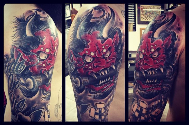 Japanese mask tattoos (1)