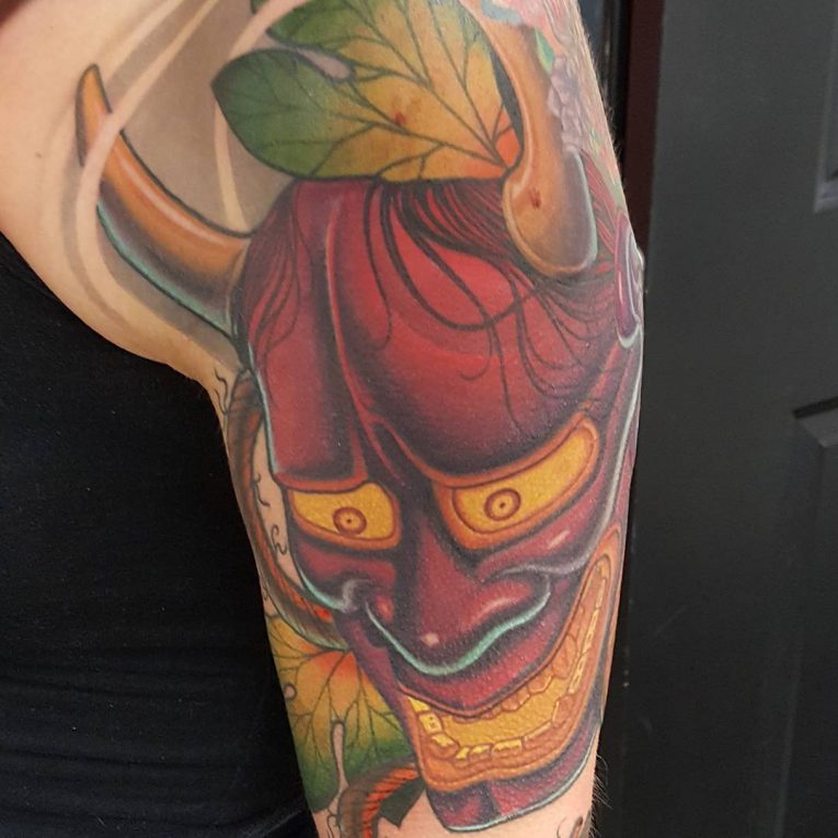 40 Best Japanese Mask Tattoos Designs and Ideas (2019)