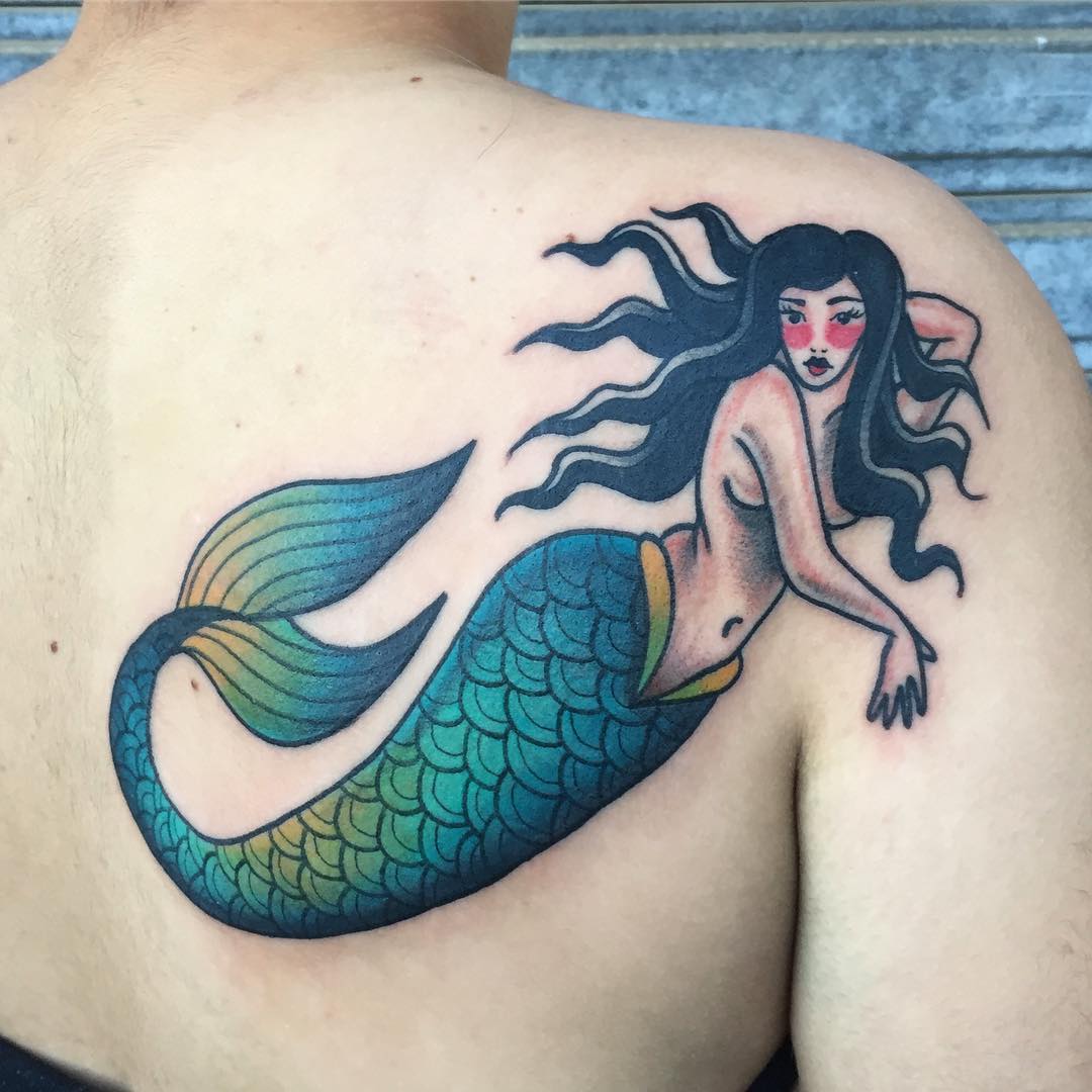 mermaid tattoo.