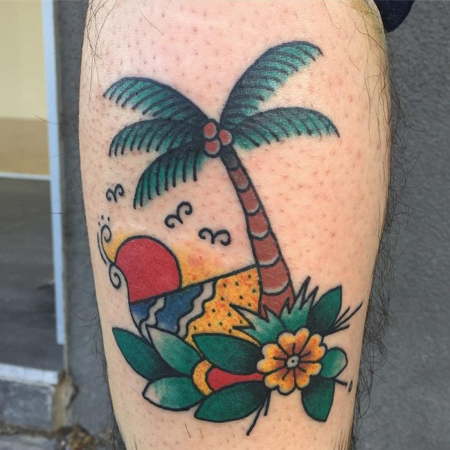 Palm Tree Tattoo