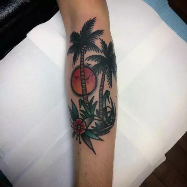 Palm Tree Tattoo