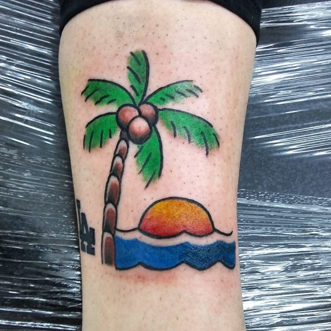 palm tree tattoos