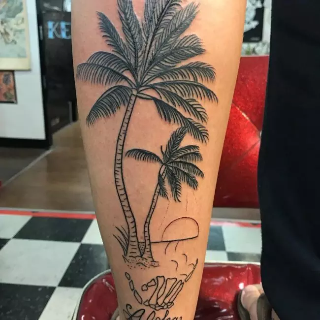 palm tree tattoos