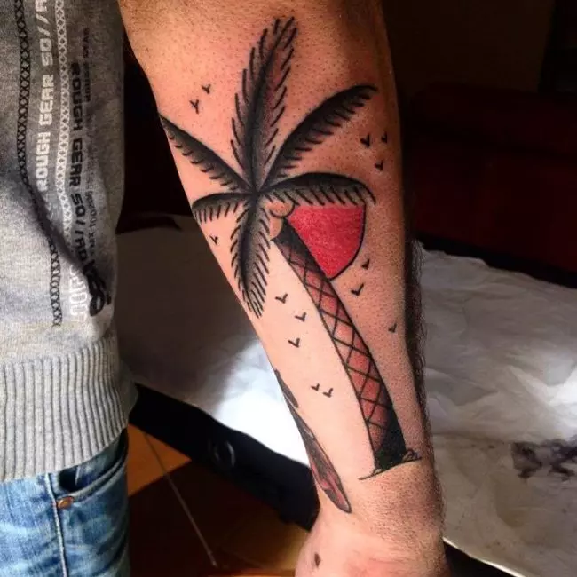 palm tree tattoos