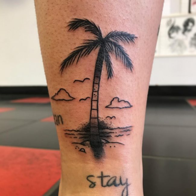 palm tree tattoos