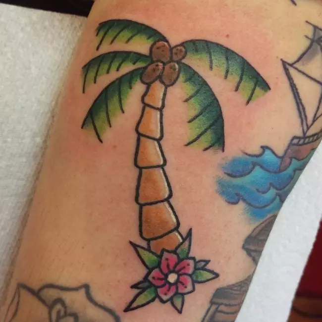 palm tree tattoos