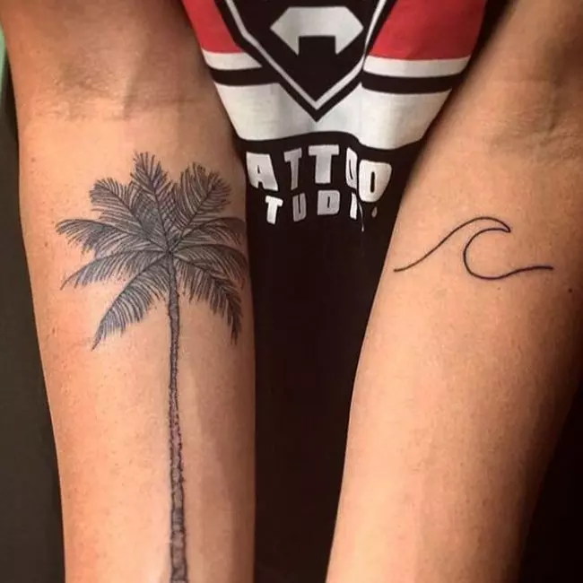 palm tree tattoos