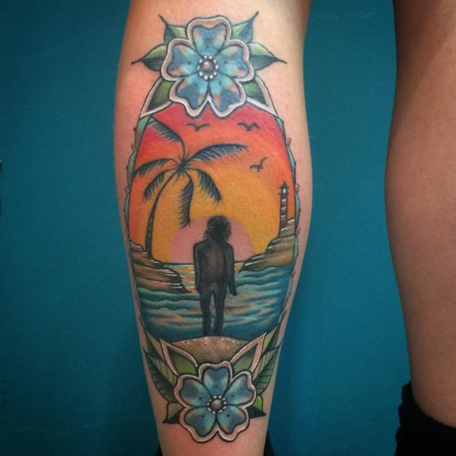 palm tree tattoos