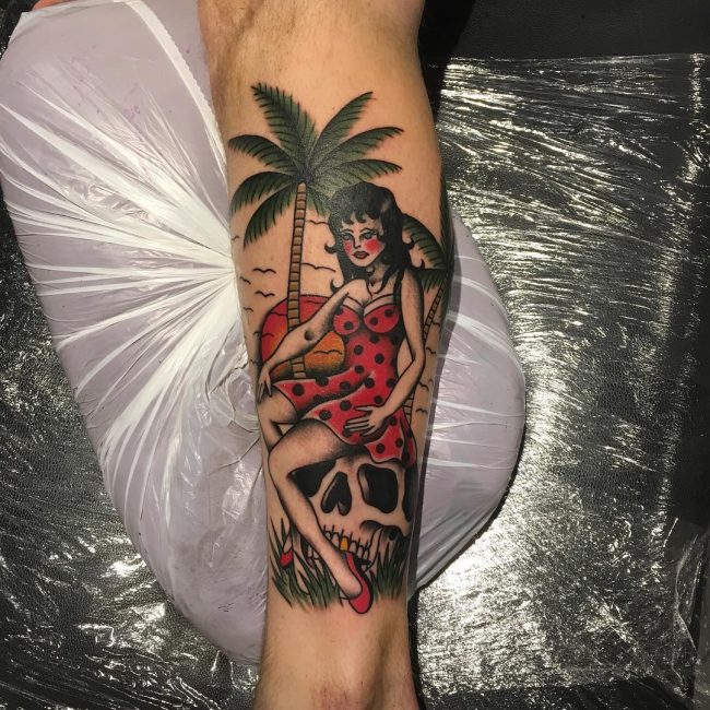 Palm Tree Tattoo