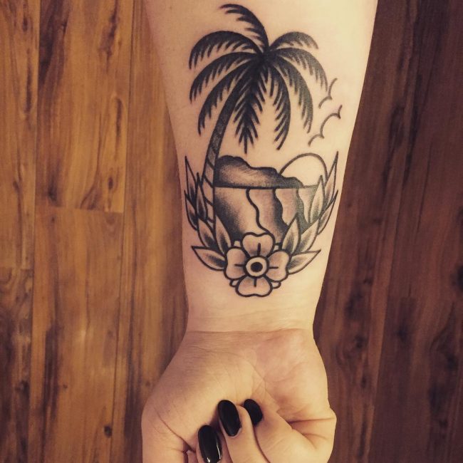 Palm Tree Tattoo