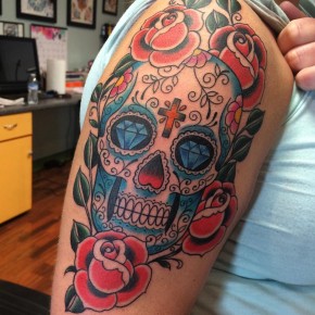 125+ Best Sugar Skull Tattoo - Designs & Meaning (2019)