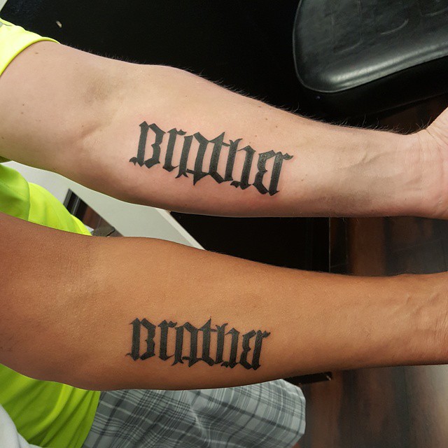 ambigram tattoo