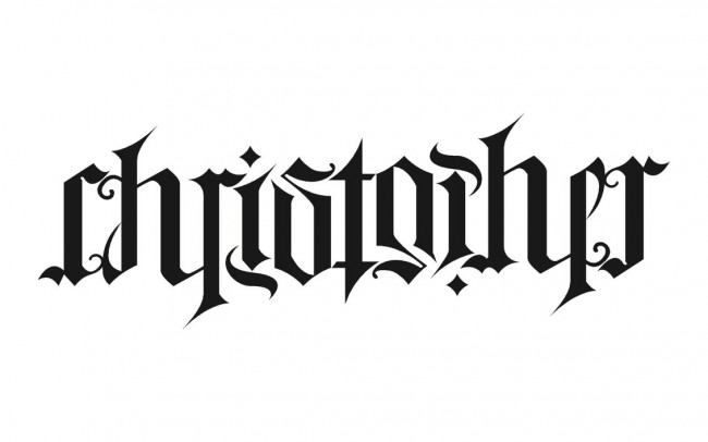 ambigram tattoo