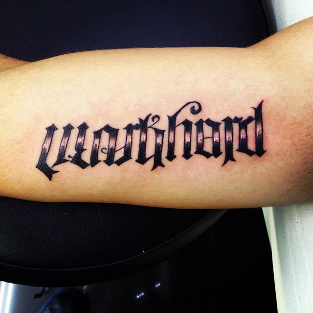 ambigram tattoo