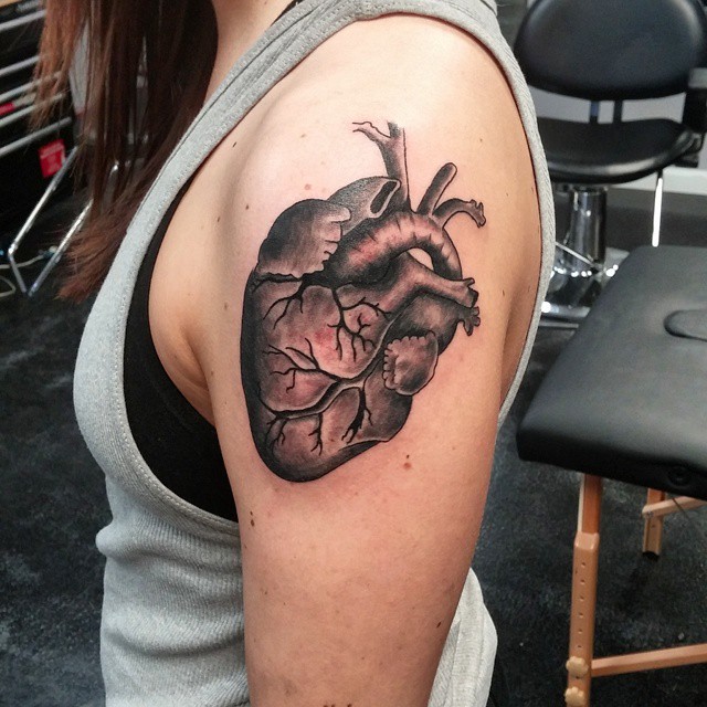 real heart tattoo designs with name