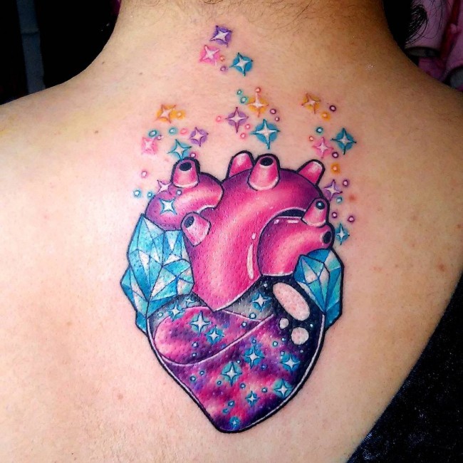 anatomical heart tattoos