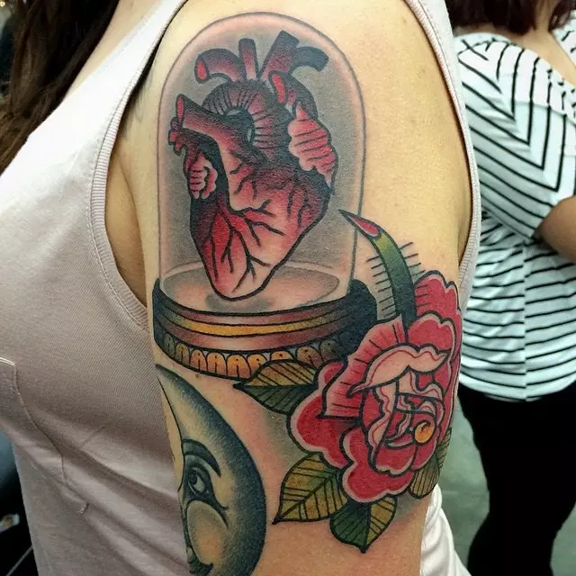 anatomical heart tattoos