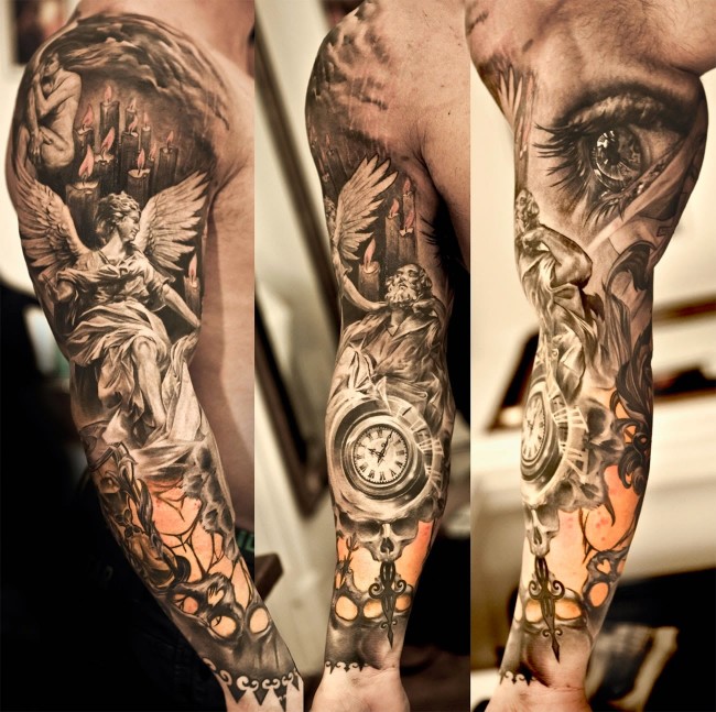 20 Angel Tattoos for Men of Faith 2023  The Trend Spotter