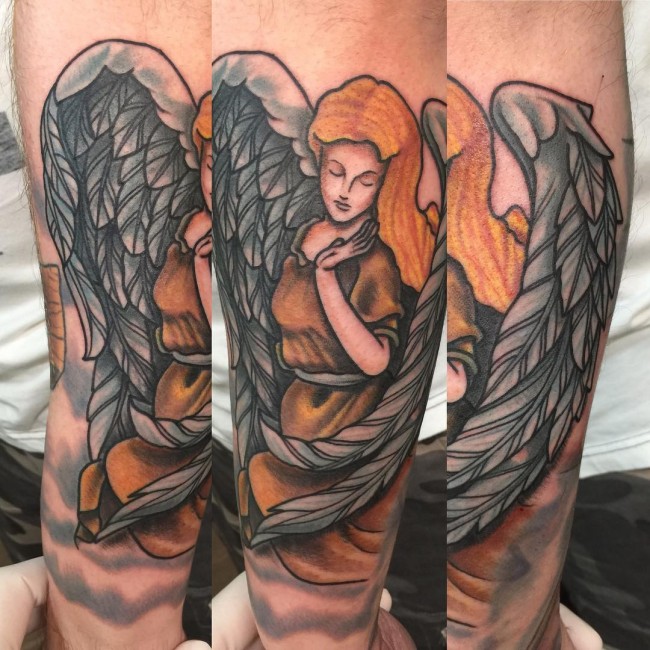 110+ Best Guardian Angel Tattoos - Designs & Meanings (2019)