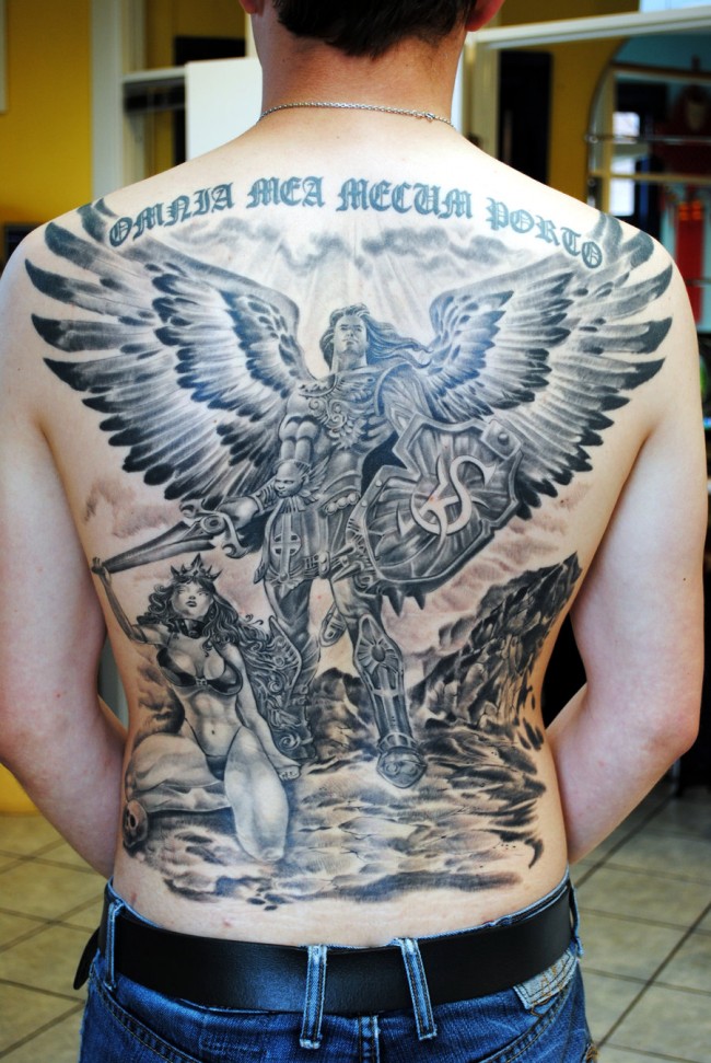 angel tattoo