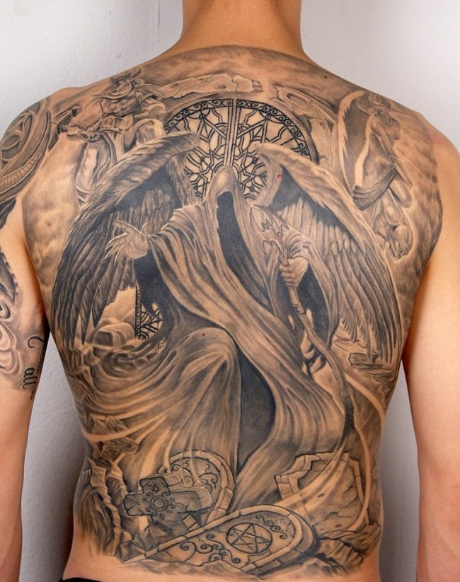 angel tattoo